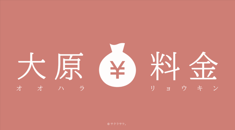 大原料金表